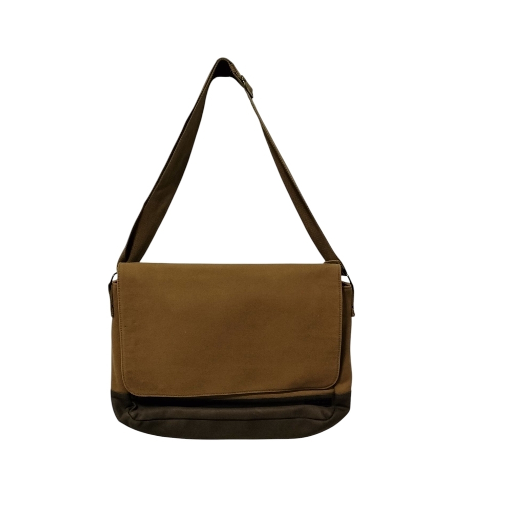 Punctuate Brown Messenger Bag Gorpcore Utility Minimalist Crossbody